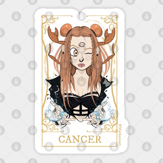 Cancer zodiac sign Sticker by marko0z